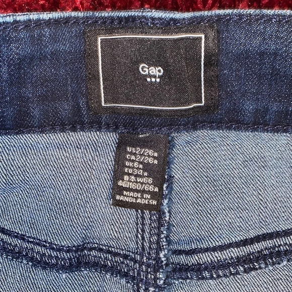 Gap denim jeans mini skirt  size 2 - Picture 5 of 6